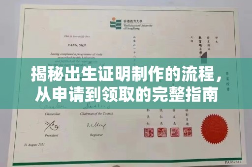 定边揭秘出生证明制作的流程，从申请到领取的完整指南